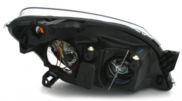 Halogen Klarglas Scheinwerfer Set für Opel Astra H 04 09 schwarz